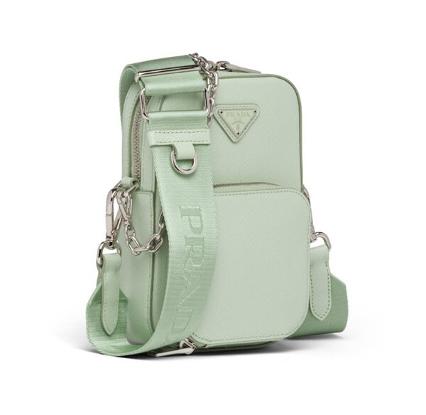 【プラダ】21SS新作 サフィアーノレザー ミニ ショルダーバッグ 偽物1BH183_NZV